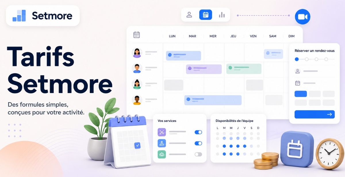 graphique des tarifs de Setmore